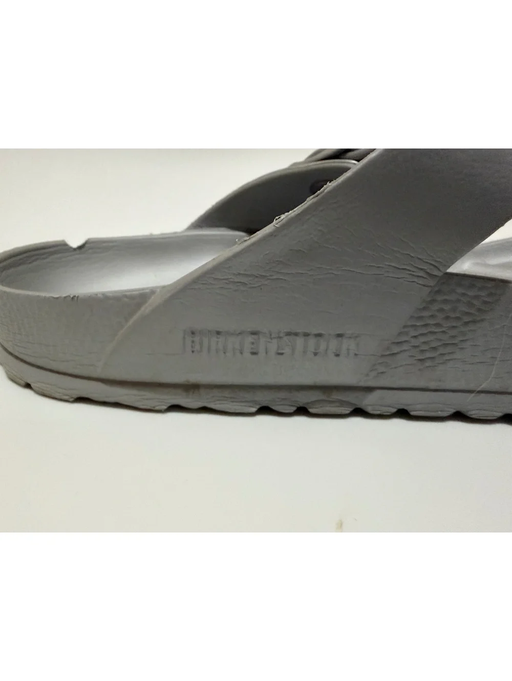 Women's gray Birkenstock Gizeh EVA sandals size 41 US size 10 shoes - Picture 4 of 10